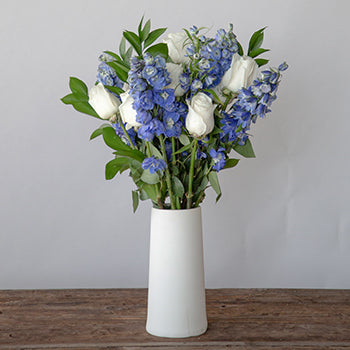 Dozen Cream Rose Table Arrangements