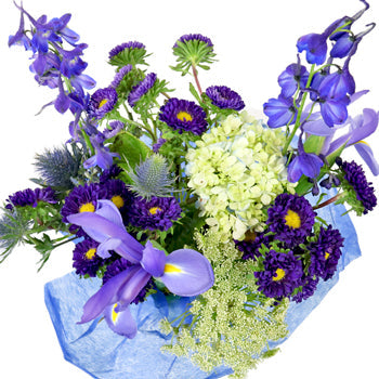 Blue Farm to Table Centerpieces