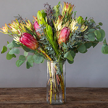 Brenda Creamy Peach Tropical DIY Flower Kit In a Vase