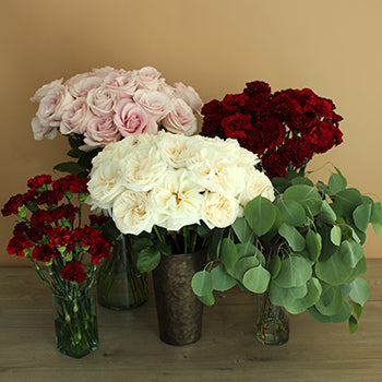 Burgundy Blush DIY Flower Kit In a Vase