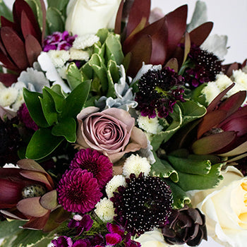 Burgundy Modern Flower Centerpieces