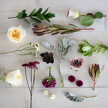 Burgundy Modern Flower Centerpieces