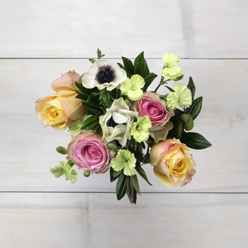 Colorful Chic Wholesale Flower Bouquet Top Down