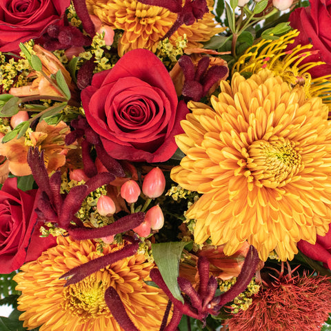 Cinnamon Twist Wedding Flowers Close Up