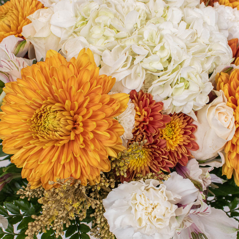 Autumn At Sundown Wedding Centerpiece Close Up