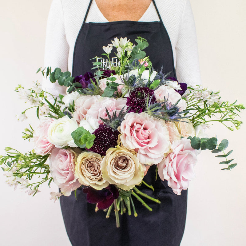 Enchanted Pink DIY Flower Kit in Hands