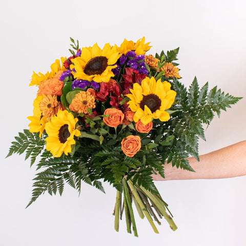 Endless Summer Wedding Bouquet In Hand