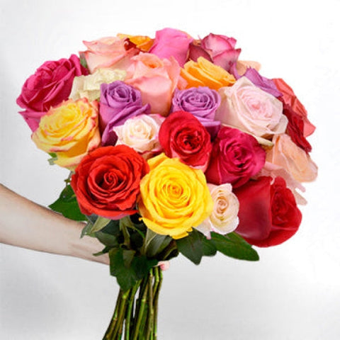 Farm Choice Colorful Rose Bouquet Arrangements
