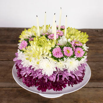 Tasty Pink Cake DIY Flowers Kit