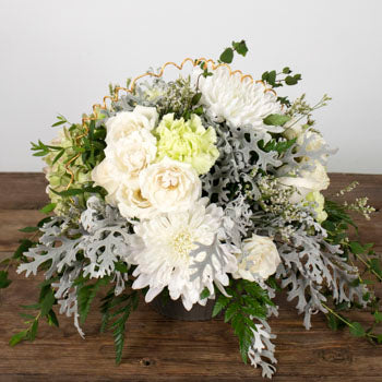 Flourishing DIY Green and White Flower Class