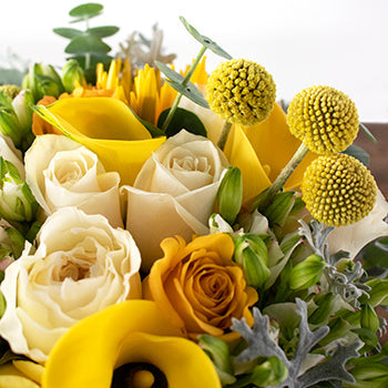 Golden Ray Bouquet and Boutonniere