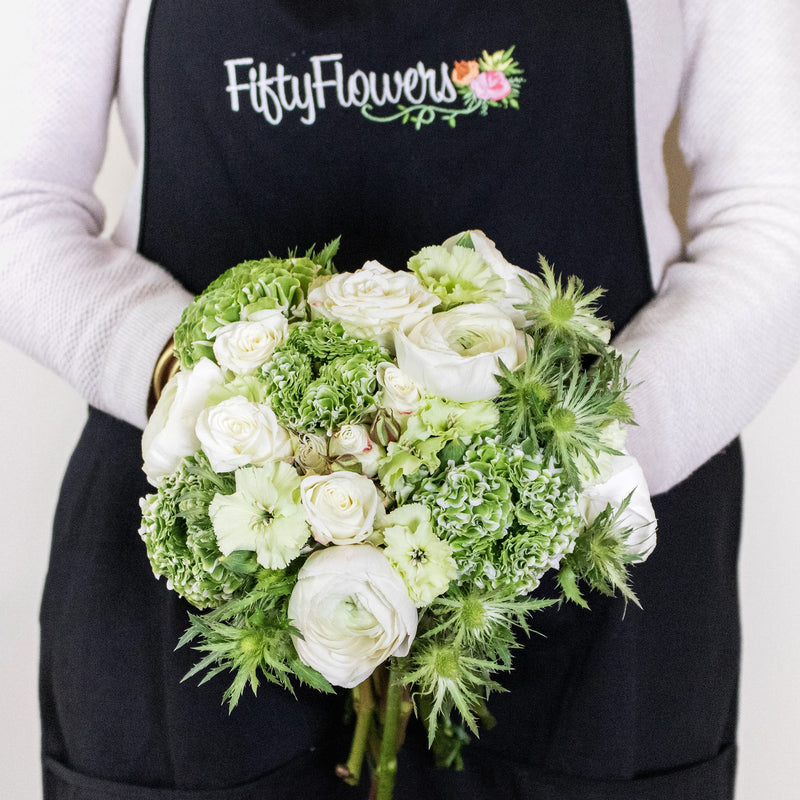 Green DIY Flower Kit Bunch