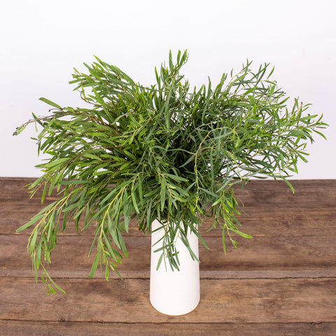 Feather Wedding Eucalyptus Greenery Flower Bunch in Vase