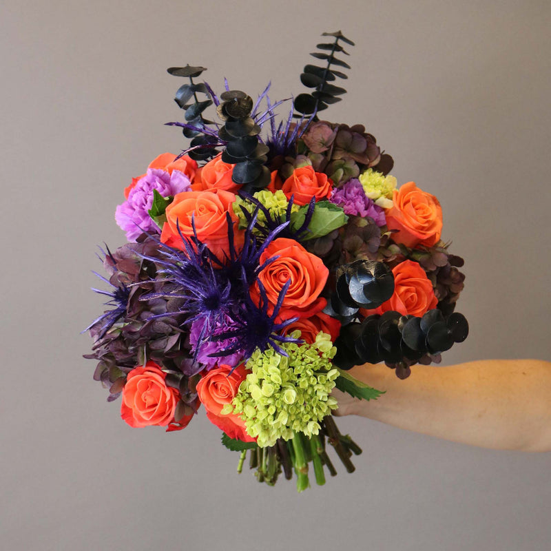 Witches Brew Flower Bouquet in Hand