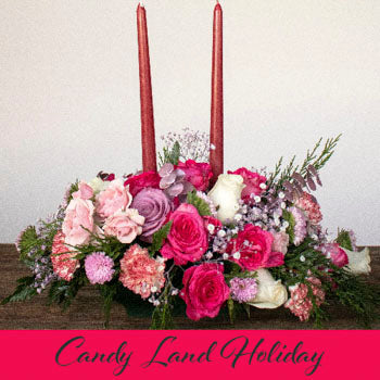 Holiday Fresh Flower Design Virtual Class Centerpiece