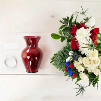 Patriotic Red White and Blue Design Class