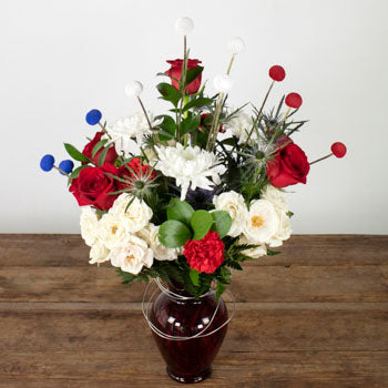 Patriotic Red White and Blue Design Class