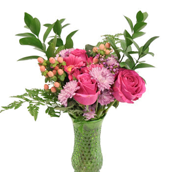 Pink Medley Classic Flower Centerpieces
