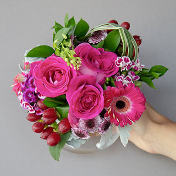Dark Pink Themed Event Decorative Flower Arrangement