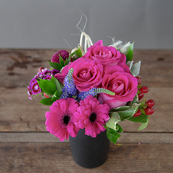 Dark Pink Themed Event Decorative Flower Arrangement