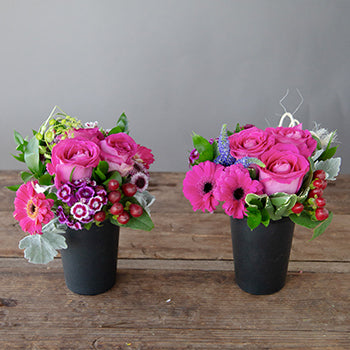 Dark Pink Themed Event Decorative Flower Arrangement
