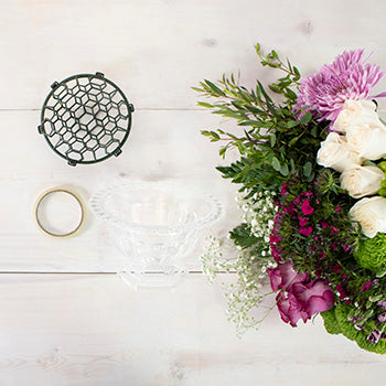 Floral Fancy Purple Flowers DIY Box