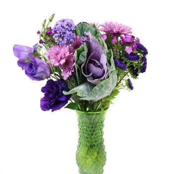 Purple Farm to Table Centerpieces