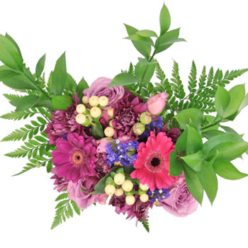 Rainbow of Purple Monochromatic Centerpieces