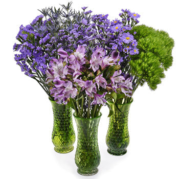 Lavender Textured Filler DIY Flower Kit In a Vase