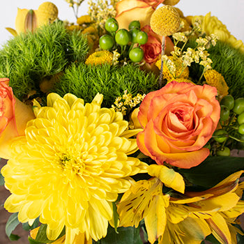 Lemon Lime Dream Yellow Flower Bouquet