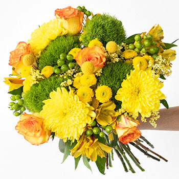 Lemon Lime Dream Yellow Flower Bouquet