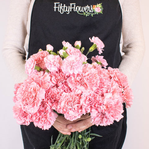 Light Pink Flower Bouquet in Hand