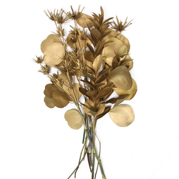 Metallic Gold Greenery DIY Flower Kit Bunch