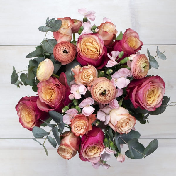 Peach Valentines Flower Bouquet Recipe