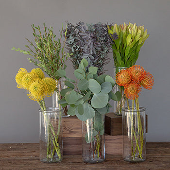Neena Yellow Tropical DIY Flower Kit Flatlay