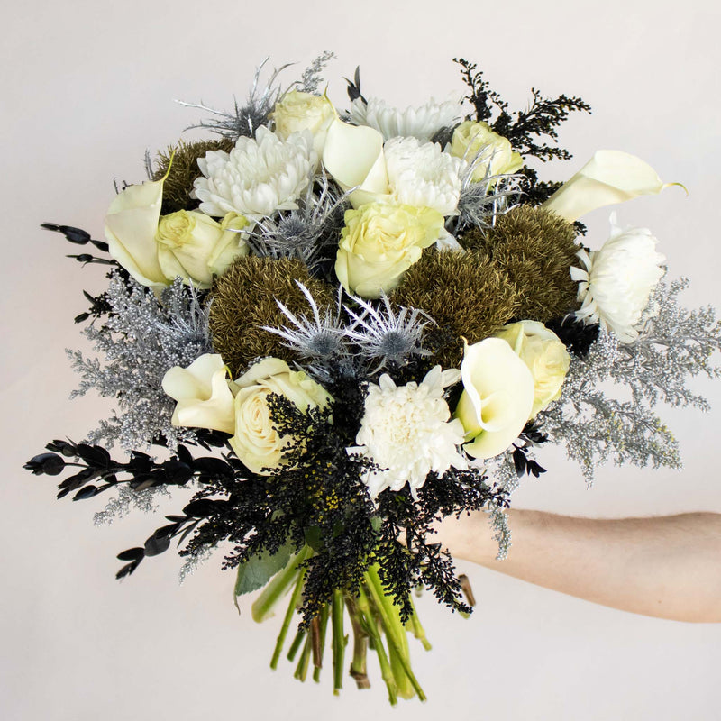 New Beginnings Silver And Gold Flower in Hand