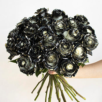 Midnight Kiss Black Tinted Roses
