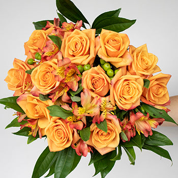 Delightful Orange Rose Bouquets