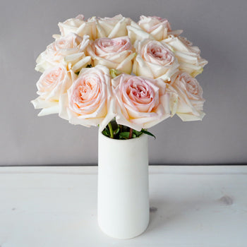Pastel Perfection Garden Wholesale Roses In a vase