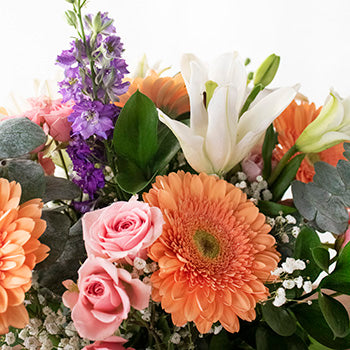 Peach Mothers Day Flower Bouquet
