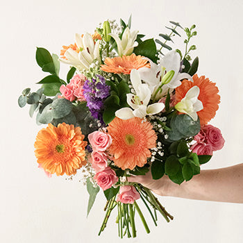 Peach Mothers Day Flower Bouquet