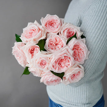 Perfect Pink Garden Rose Bunch