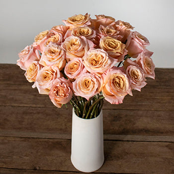 Peach roses flowers for delivery