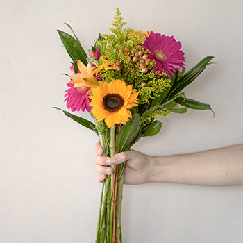 Bridal Centerpieces Hot Pink, Orange and Yellow