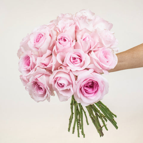 Pink Porcelain Light Pink Rose Bunch