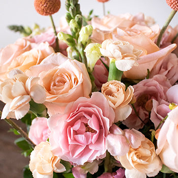 Dreamy Peach Flowers Arrangement