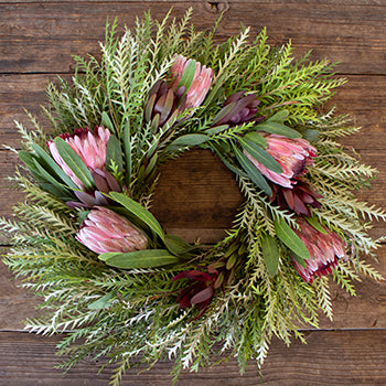 Prime Day Safari and Pink Ice Protea Wreaths
