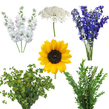 Provence Spring Combo DIY Flower Kit Bunch