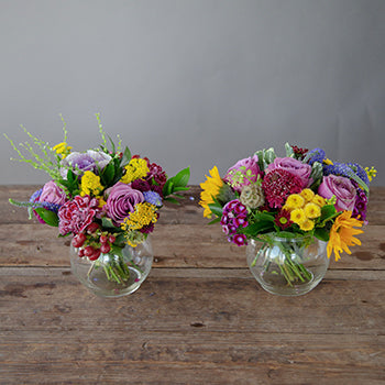 Purple Themed Event Decorative Flower Arrangement