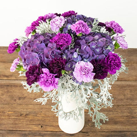 Purple Mountains Fresh Flower Bouquet Arrangements